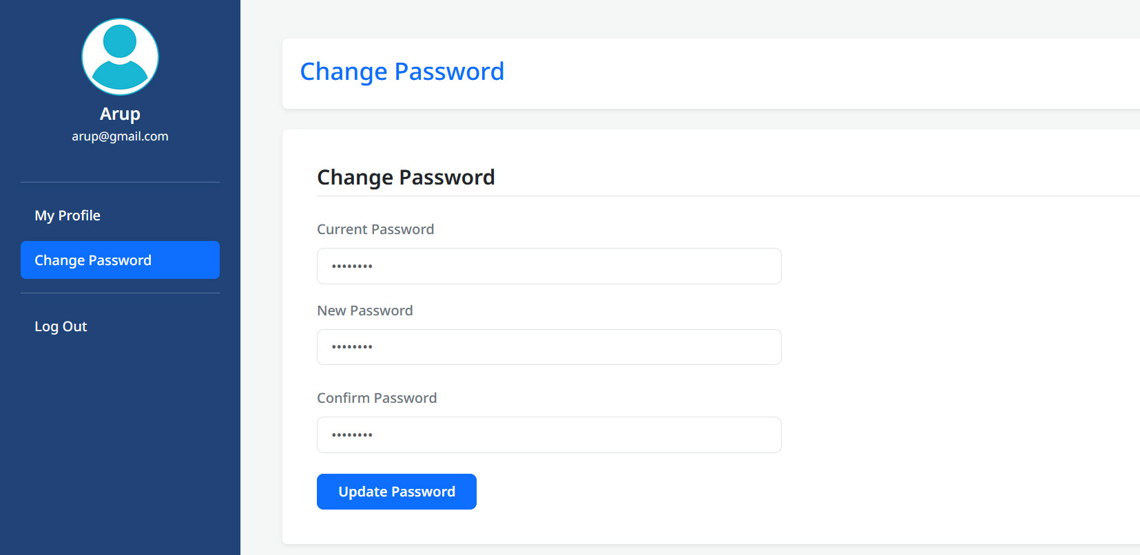 change password