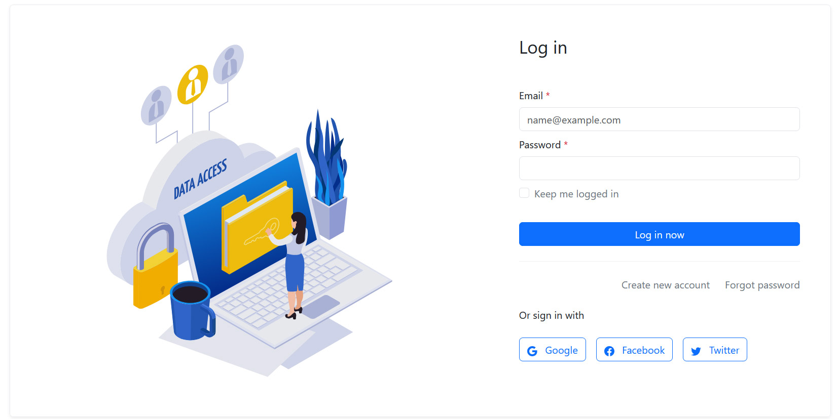 user login
