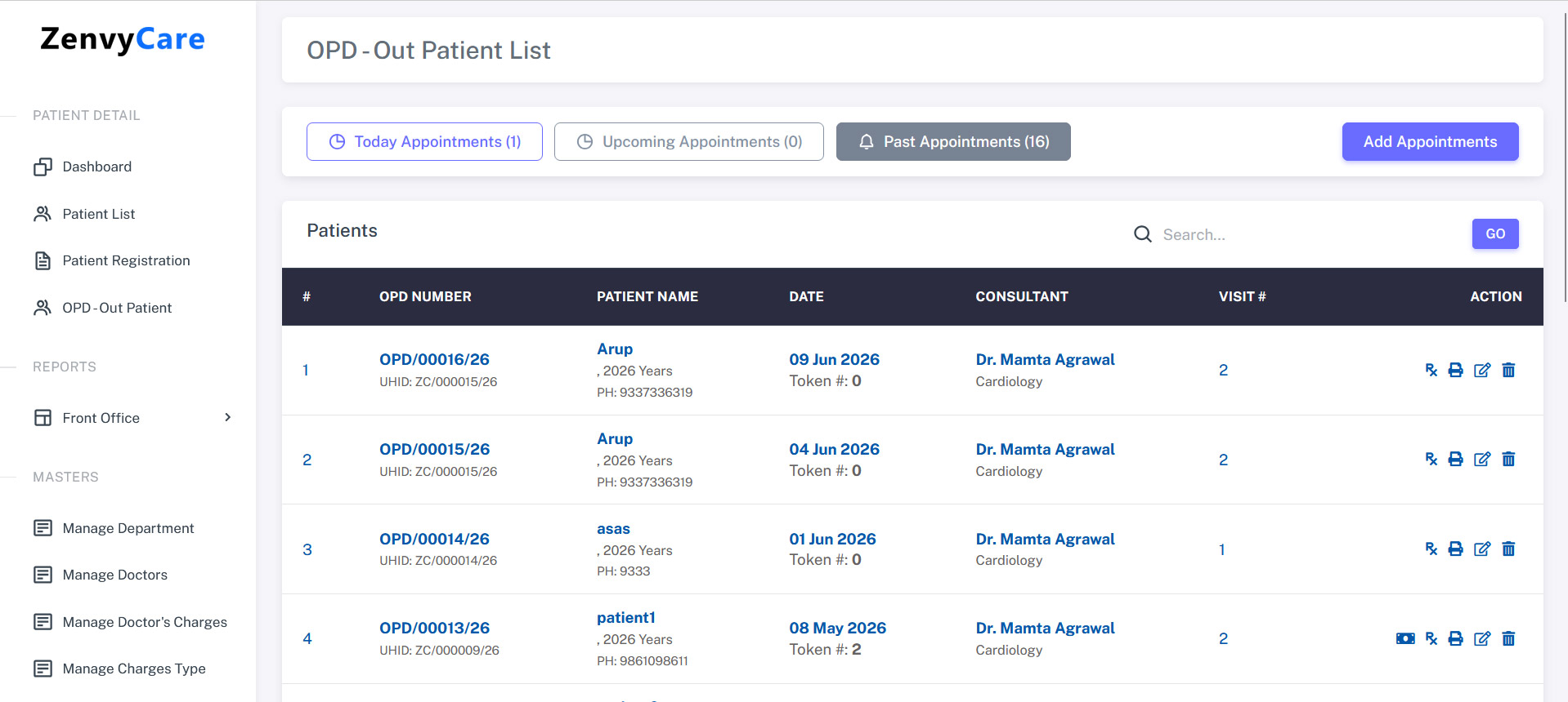 appointments