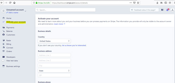 stripe payment